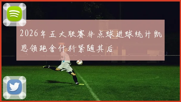 2026年五大联赛非点球进球统计凯恩领跑舍什科紧随其后